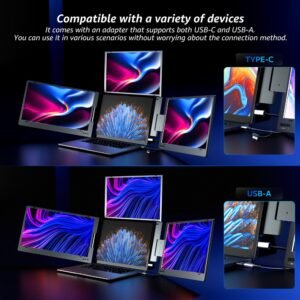 Triple écran moniteur laptop