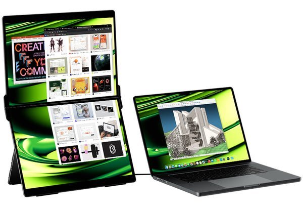 Moniteur double ecran 15,6"Pouces 2K (no touch)